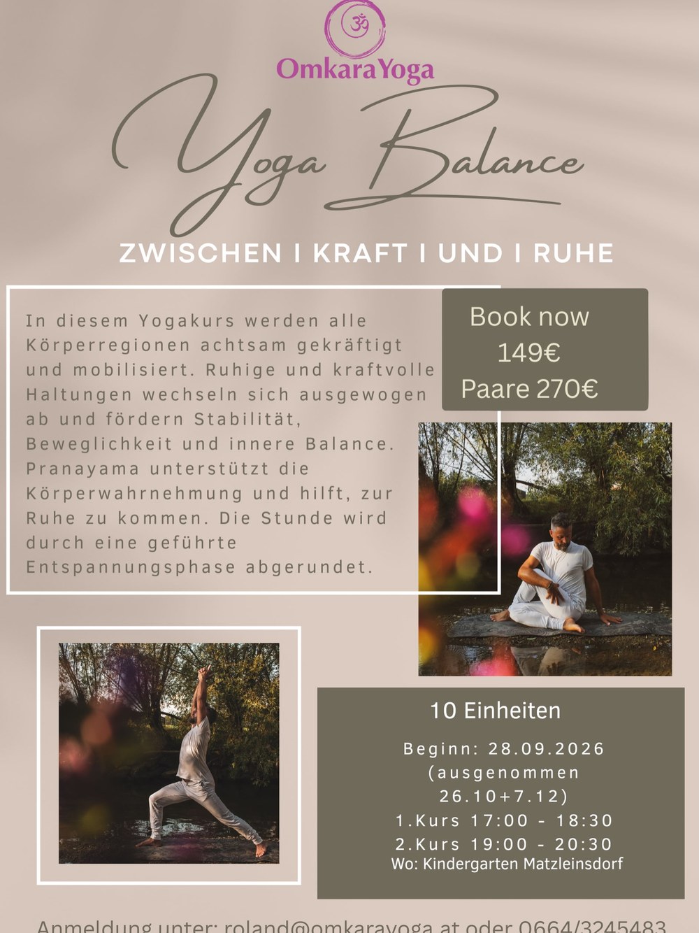 Yogakurs in Matzleinsdorf